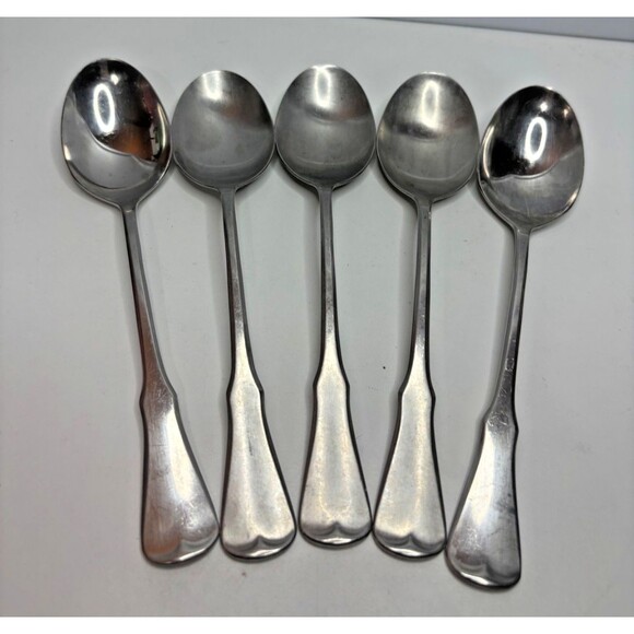 Oneida PATRICK HENRY Set of 5 Teaspoons 6" Community Stainless Flatware Spoons - Picture 1 of 4